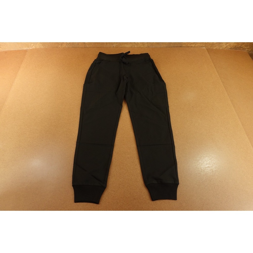 Mandala Womens‎ Size XXS Black Drawstring 11 Pocket Jogger Scrub Pants NWT